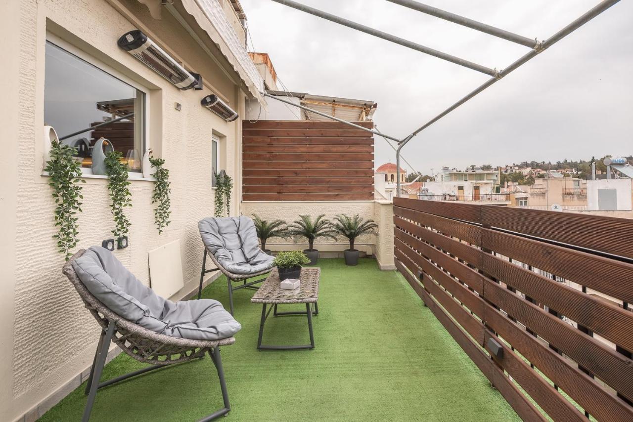 Petralona Stylish Penthouse Lejlighed Athen Eksteriør billede